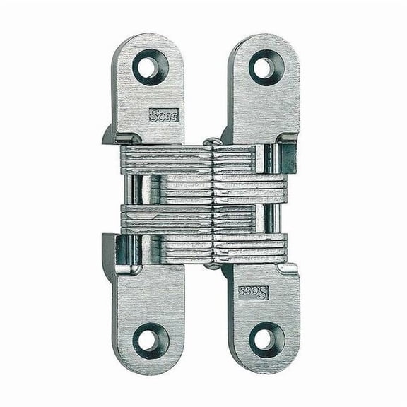 SOSS 212US4 3/4" W x 3-3/4" H Satin Brass Concealed Hinge