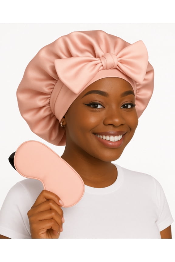 Sosun Beauty Fashion Bonnet With Matching Sleep Mask