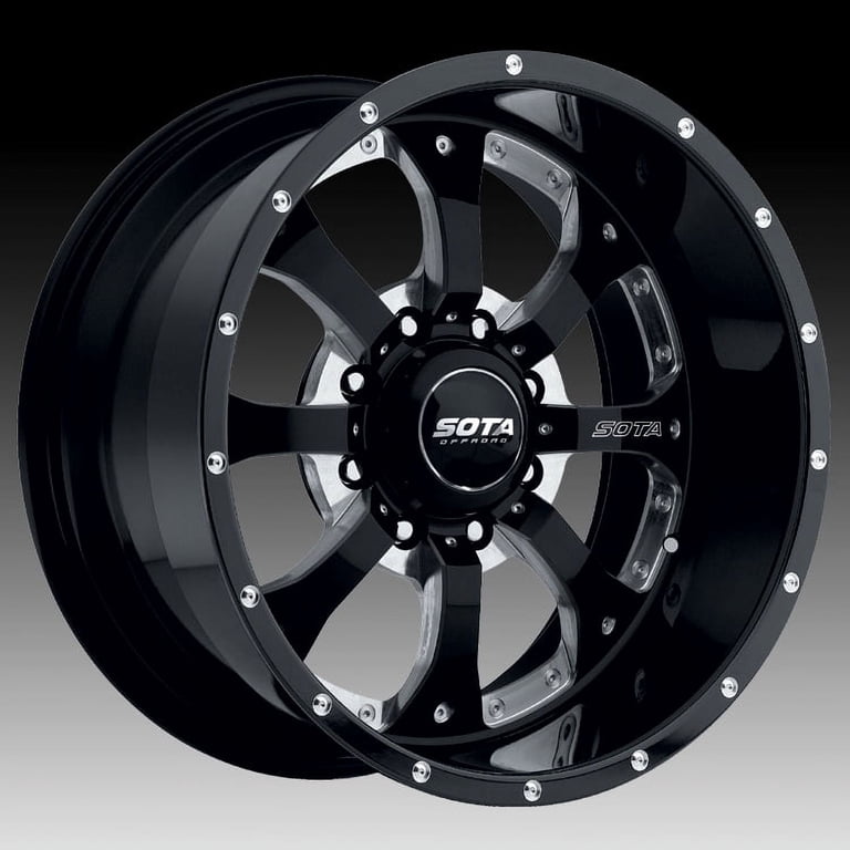 SOTA NOVAKANE 8 18x9 8x180 0mm Death Metal (Black Milled) 130mm
