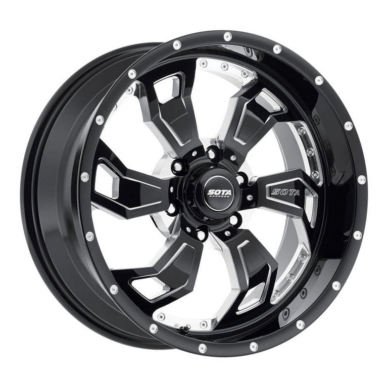 SOTA S.C.A.R. 6 20x9 6x135 0mm Death Metal (Black Milled