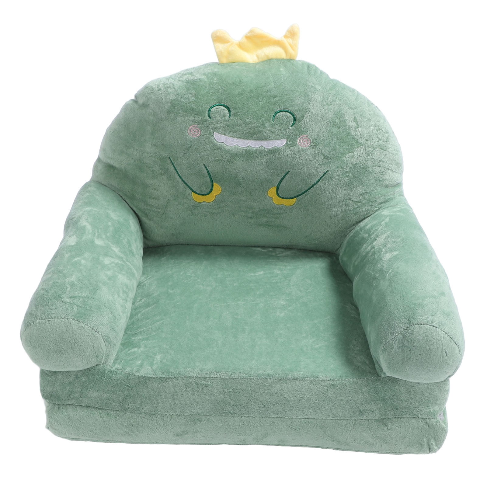 SOTDRR Kids Sofa Cartoon Green Dinosaur Foldable Wide Handle Soft ...