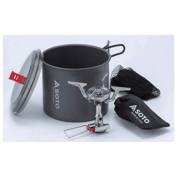 SOTO Amicus Stove with Igniter (w/Igniter + New River Pot)