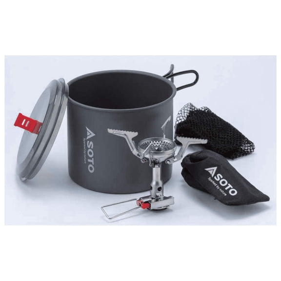 SOTO Amicus Stove with Igniter (w/Igniter + New River Pot)