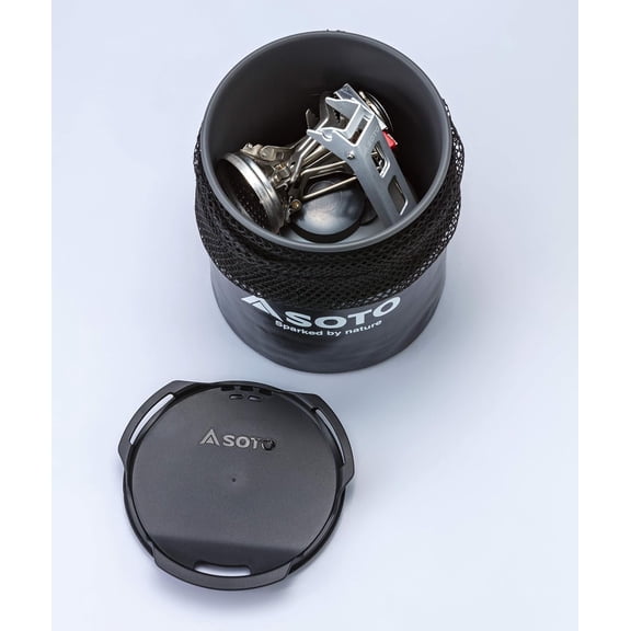 SOTO Thermostack Camping Cooking Set, 6 Piece, Metallic