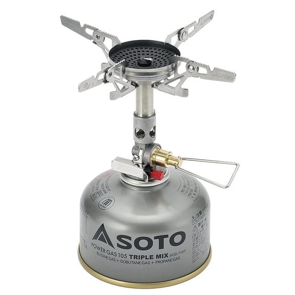 SOTO WindMaster Canister Stove with 4Flex for Windy Weather, 0.71"L x 6.5"W x 4"H