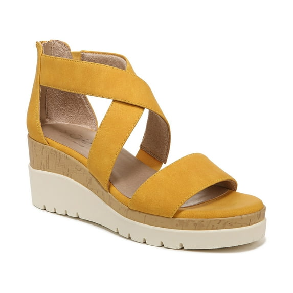 SOUL Naturalizer Womens Goodtimes Strappy Wedge Casual Sandals - Medium & Wide Width