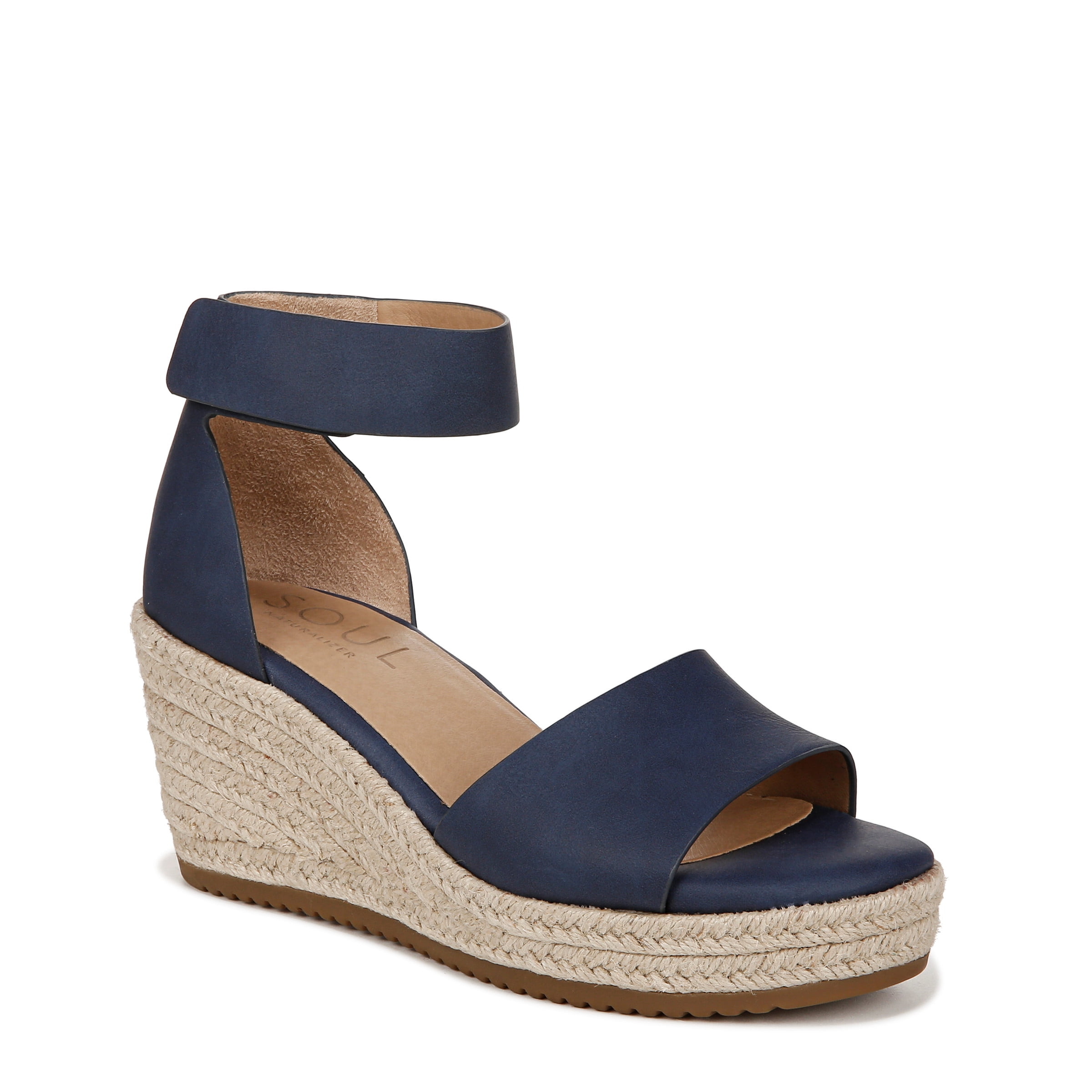 Naturalizer Espadrille Wedge SOUL Naturalizer Womens Oakley Ankle Strap  Wedge Sandals Medium