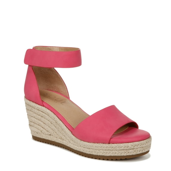 SOUL Naturalizer Womens Oakley Ankle Strap Wedge Sandals - Medium & Wide Width