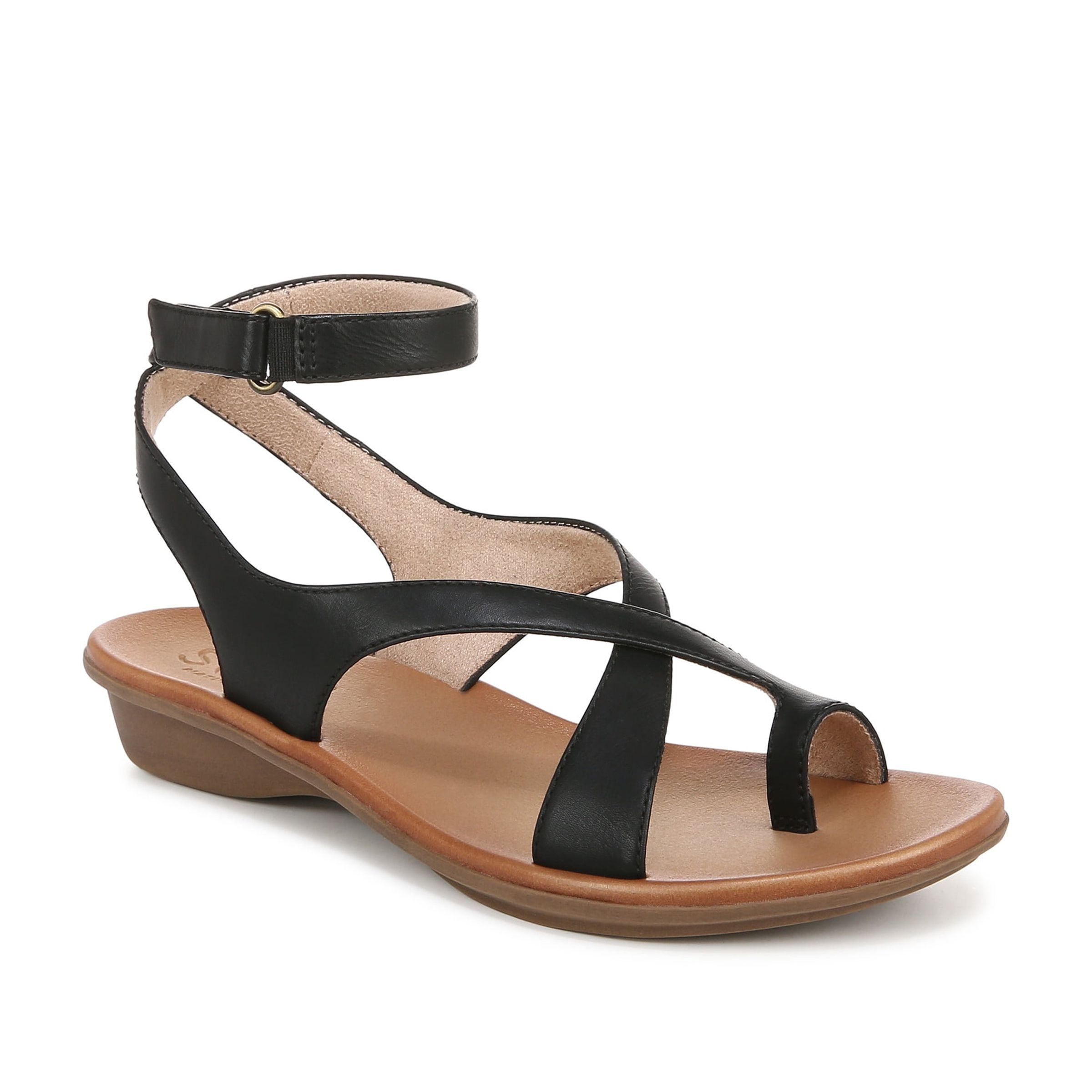SOUL Naturalizer Womens Sivan Strappy Ankle Strap Sandals Medium Wide Width Walmart