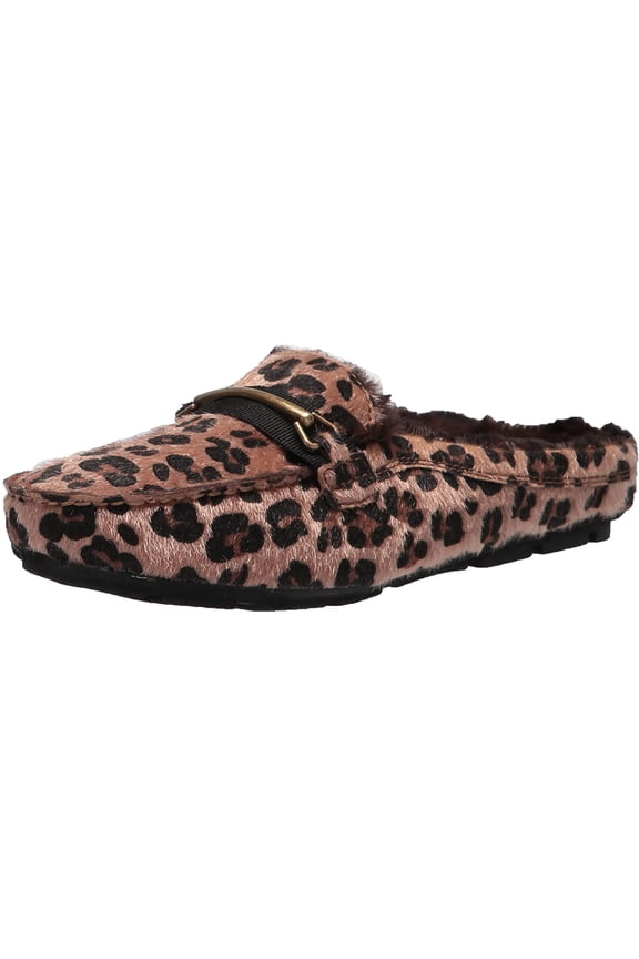 SOUL Naturalizer Womens Style Clog 8.5 Wide Mocha Cheetah
