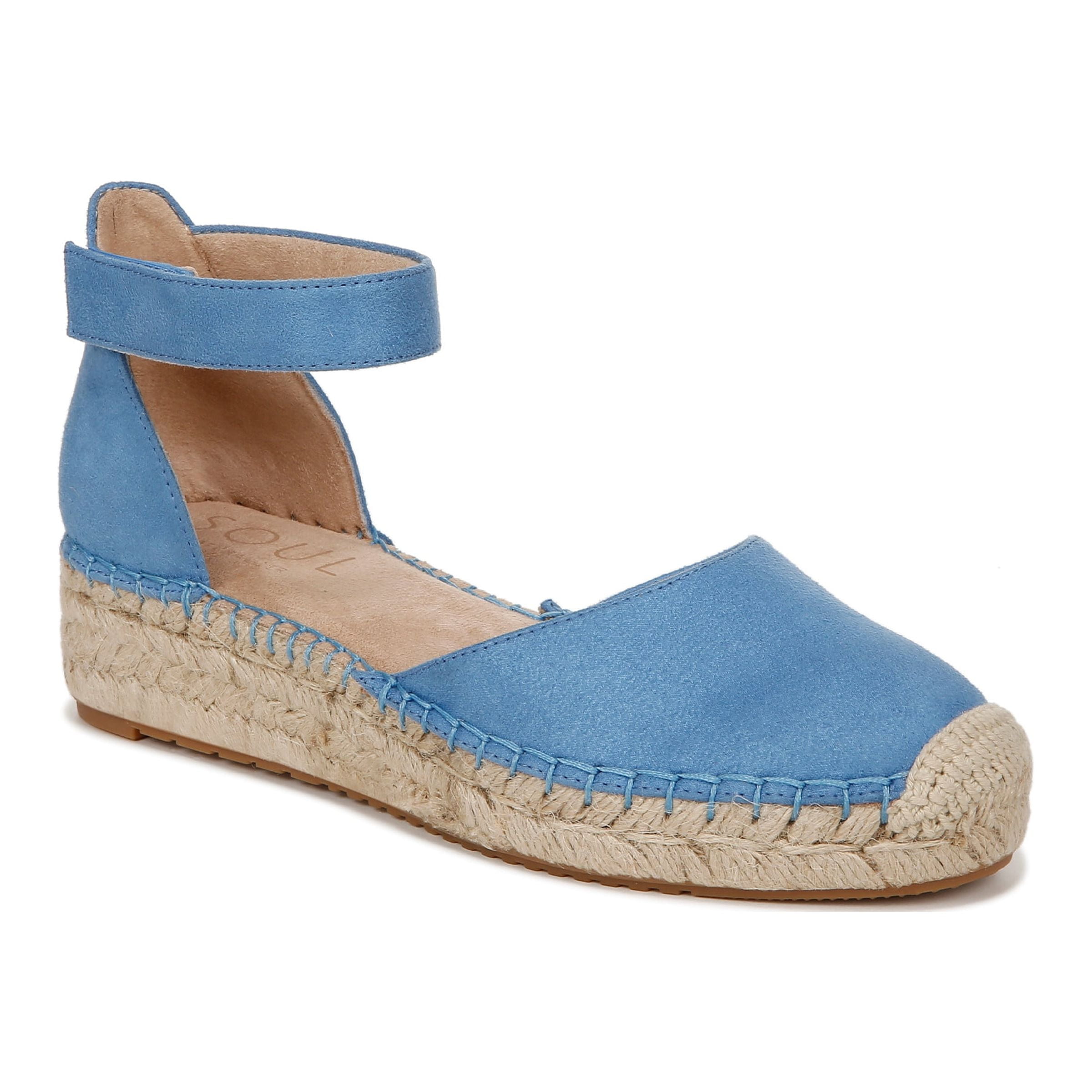 SOUL Naturalizer Womens Wren Ankle Strap Platform Espadrille Shoe - Medium  \u0026 Wide Width - Walmart.com