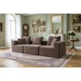 thumbnail image 1 of SOULART 111.02" Cloud Sofa, sectional Deep-Seat Couch , Brown modern sofa with compressed shippment & Easy Setup, 1 of 8