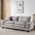 thumbnail image 1 of SOULART 84" Cloud Couch, LIGHT GRAY Sectional Sofa, Loveseat for Small Spaces with Pillows, 1 of 11
