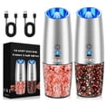 thumbnail image 1 of Soulfox Rechargeable Gravity Electric Salt and Pepper Mill,Spices Grinder,No Battery Needed,Sliver, 1 of 10