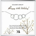 thumbnail image 1 of SOULMEET 60th 50th 40th 30th Birthday Bracelet Gifts for Women, Each Sterling Silver Circle for A Fabulous Decades, 1 of 10