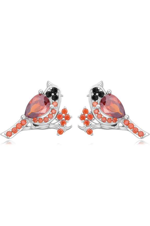 Cardinal Stud Earrings Red Cardinal Earring Jewelry Gift for Women