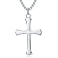 thumbnail image 1 of SOULMEET Cross Necklace for Men 925 Sterling Silver Men’s Cross Necklace with 22”+2” Stainless Steel Chain Gift for Men, 1 of 6