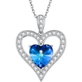 thumbnail image 1 of SOULMEET Crystal Heart Necklace for Women, 925 Sterling Silver Heart Pendant Necklace, Crystal Jewelry Gift for Mother Wife Lover, Valentine's Day Birthday Anniversary, With 18+2inches Chain, 1 of 10