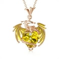 thumbnail image 1 of SOULMEET Christmas Gifts Dragon Necklace 925 Sterling Silver Heart Shaped Crystal Pendant Jewelry Gifts for Women Mother Daughter Nana, 1 of 7