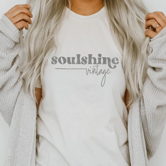 SOULSHINE Graphic Short sleeve T-Shirt Plus Size