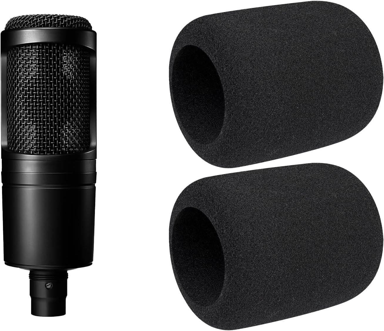 SOULWIT 2Pcs Microphones Pop Filter for Audio-Technica ATH AT2020