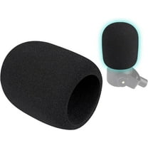 SOULWIT 2Pcs Microphones Pop Filter for RØDE(Rode) PodMic Cardioid Dynamic Broadcast, Protective Mic Cover Windscreen Foam - Black