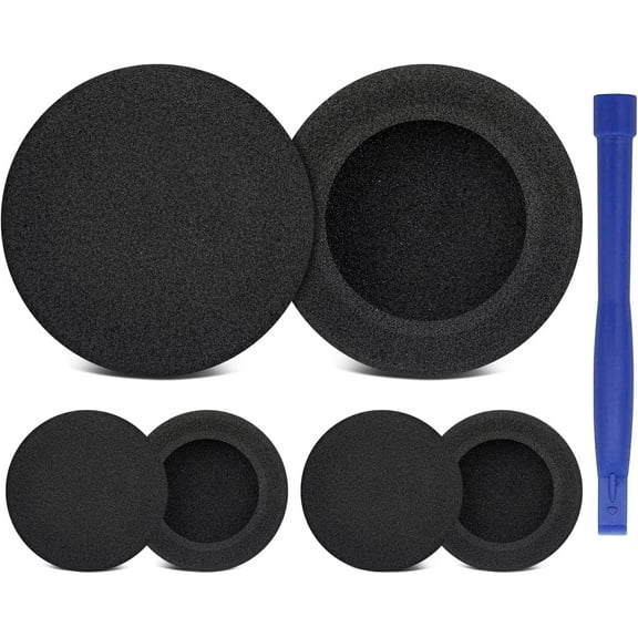 SOULWIT 6Pcs Replacement Earpads for Koss KTXPro1 (KTX PRO1) On-Ear Headphones, Soft and Durable Sponge Ear Pads Cushions with High-Density Foam - Black