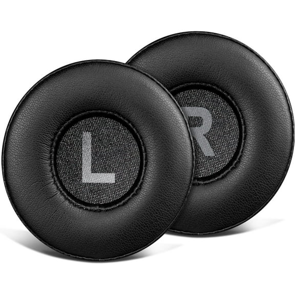 SOULWIT 70mm Earpads Replacement for Logitech Zone 300/Zone 301/Zone 305 Wireless Headphones, Ear Pads Cushions with Soft Protein Leather, Noise Isolation Foam - Black