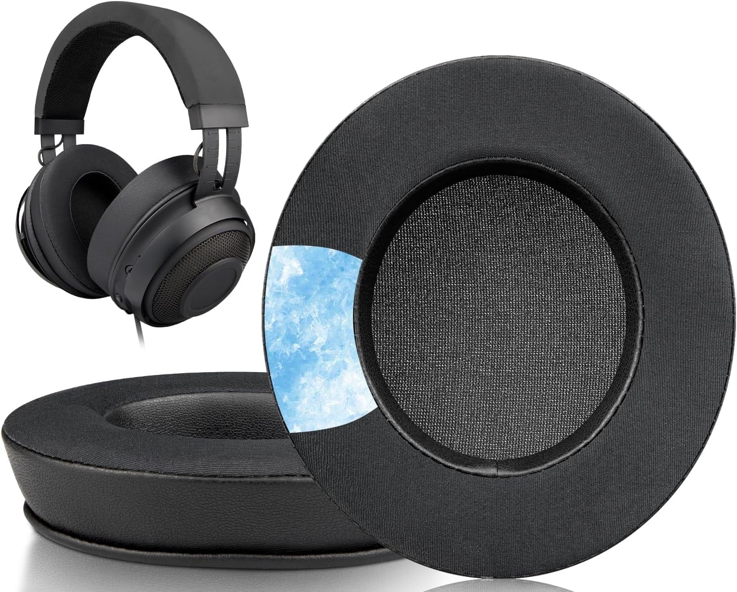 SOULWIT Cooling-Gel Ear Pads Cushions Replacement, for Razer