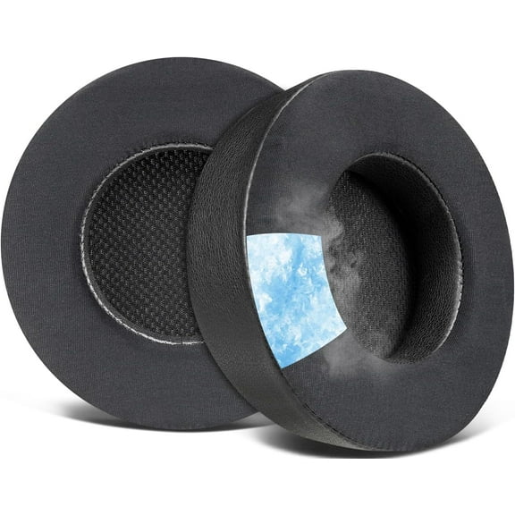 SOULWIT Cooling Gel Ear Pads Replacement for Corsair Virtuoso RGB Wireless XT SE Gaming Headset, Earpads Cushions with High-Density Noise Isolation Foam, Added Thickness - Black