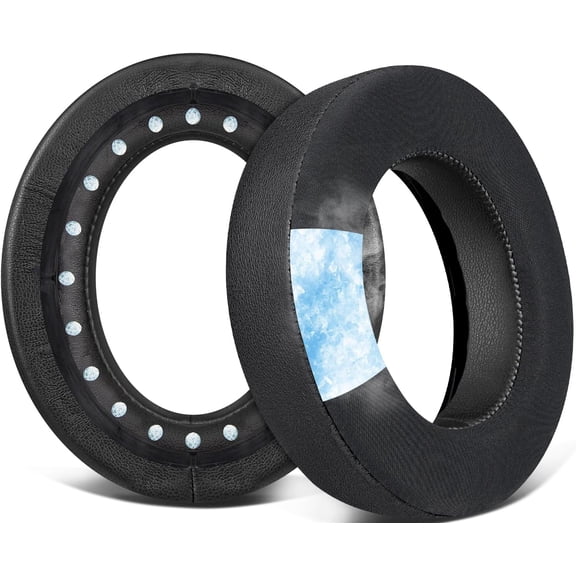 SOULWIT Cooling Gel Earpads Cushions Replacement for Corsair HS75 XB/ HS70/Pro HS60/Pro HS50/Pro Gaming Headset/Headphones, Ear Pads with High-Density Noise Isolation Foam - Black