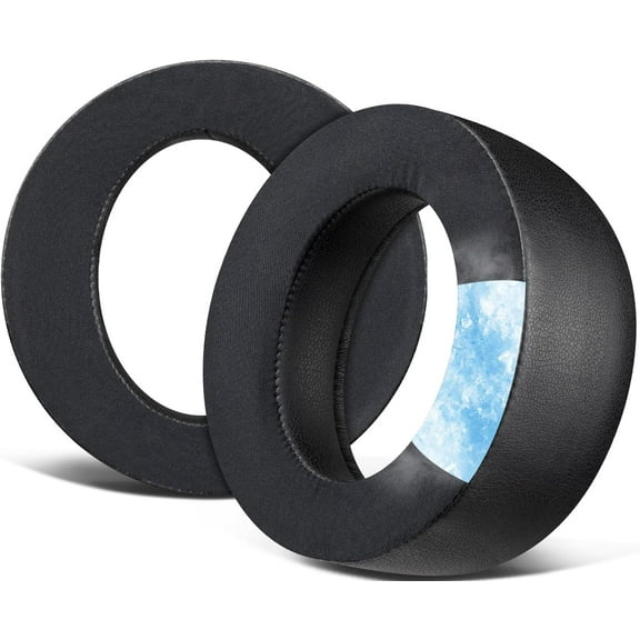 SOULWIT Cooling Gel Earpads Cushions Replacement for Sony PlayStation PS5 Pulse Elite Wireless Headset, Ear Pads Cushions with Noise Isolation Foam - Black