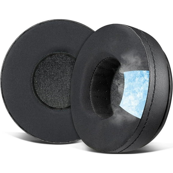SOULWIT Cooling-Gel Earpads Replacement for Skullcandy Hesh & Hesh 2 Wireless Over-Ear Headphones, Ear Pads Cushions with Noise Isolation Foam - Black