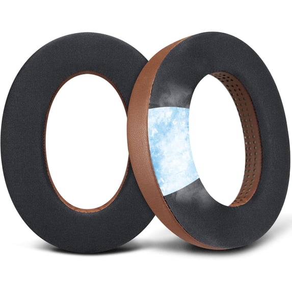 SOULWIT Ear Pads for Sennheiser HD599/HD598/SE/CS/SR/HD595/HD569/HD560S/Game Zero/G4ME Zero, Earpads Cushions for PC37X/PC38X/PC350/PXC350/PXE350/PC360/HD380/HD380-Pro - Cooling Gel Coffee