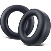 SOULWIT Earpads Cushions Replacement for Sony PlayStation 5 Pulse PS5 3D Wireless Headset, Ear Pads Cushions with Soft Protein Leather, Noise Isolation Foam - Black