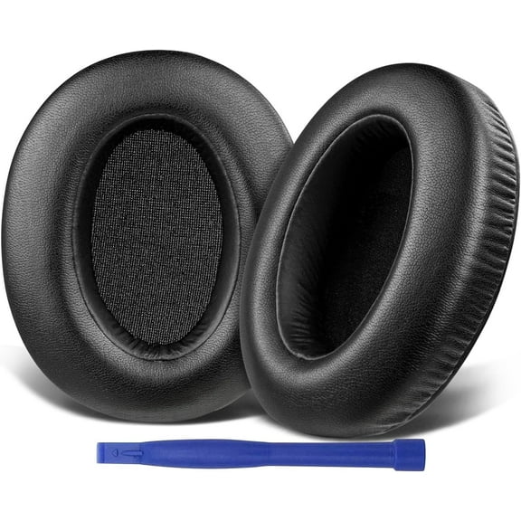 SOULWIT Earpads Cushions Replacement for Sony WH-XB910 XB910N Extra Bass Noise Cancelling Headphones, for Sony WHXB910N Headset, Ear Pads with Soft Protein Leather, Noise Isolation Foam
