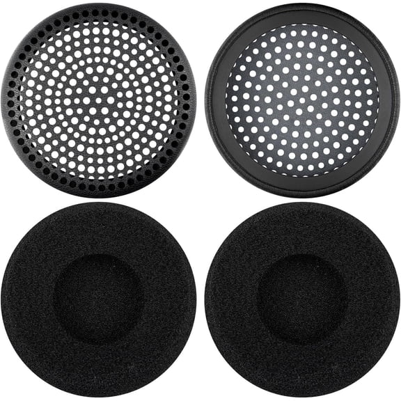 SOULWIT Earpads for Grado SR60/SR60e/SR60i/SR60is/SR60x, SR80/SR80e/SR80i/SR80is/SR80x, SR125/SR125e/SR125i/SR125is/SR125x, Ear Pads Cushions for SR225/225e/225i/225x/325/325e/325i/325x - Black