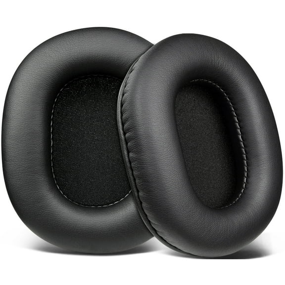SOULWIT Earpads Replacement for Audio Technica ATH M50X M50XBT M50RD M40X M30X M20X MSR7 SX1 Monitor Headphones, Ear Pads Cushions with Softer Protein Leather, High-Density Foam