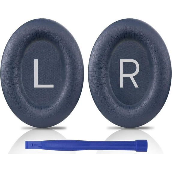SOULWIT Earpads Replacement for Bose QuietComfort 45 (QC45)/QuietComfort SE (QC SE)/New Quiet Comfort Wireless Over-Ear Headphones, Ear Pads Cushions with Softer Protein Leather - Blue