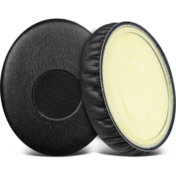 SOULWIT Earpads Replacement for Sennheiser HD239 HD238 HD231 HD229 HD228 HD220 HD219 HD218 Headphones, Ear Pads Cushions with Softer Leather, Noise Isolation Foam - Black