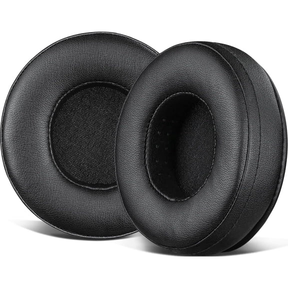 SOULWIT Earpads Replacement for Skullcandy Hesh & Hesh 2 Wireless Over-Ear Headphones, Ear Pads Cushions with Soft Protein Leather, Noise Isolation Foam - Black