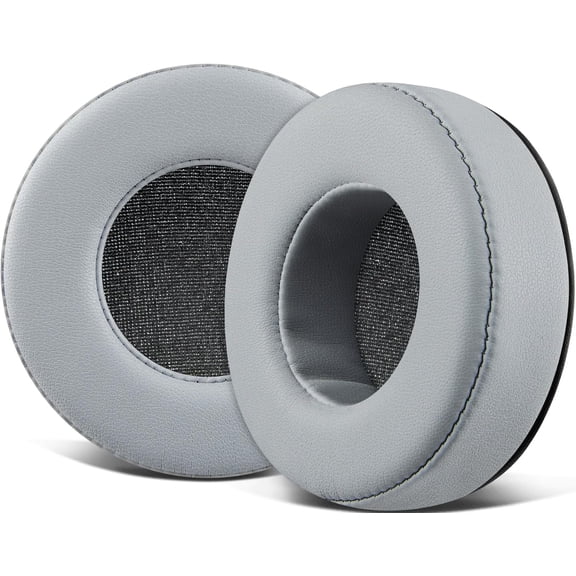 SOULWIT Earpads Replacement for Skullcandy Hesh & Hesh 2 Wireless Over-Ear Headphones, Ear Pads Cushions with Soft Protein Leather, Noise Isolation Foam - Grey