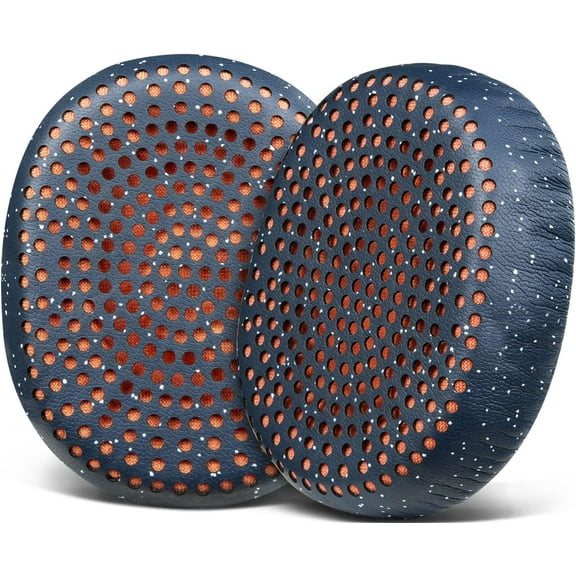 SOULWIT Earpads Replacement for Skullcandy Riff, Riff2 Wired/Wireless On-Ear Headphones, Ear Pads Cushions with Softer Leather, Noise Isolation Foam (Blue)