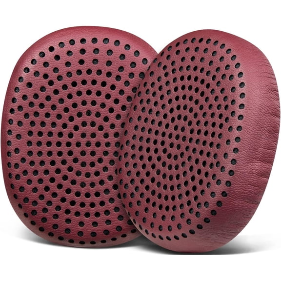 SOULWIT Earpads Replacement for Skullcandy Riff, Riff2 Wired/Wireless On-Ear Headphones, Ear Pads Cushions with Softer Leather, Noise Isolation Foam (Red)