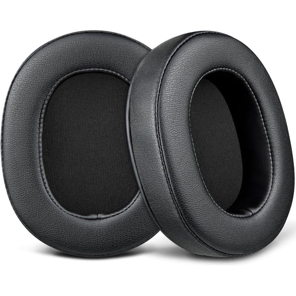SOULWIT Earpads Replacement for Sony MDR-M1 Professional Reference Closed Monitor Headphones, Ear Pads Cushions with Soft Protein Leather and High-Density Memory Foam - Black