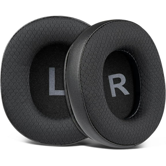 SOULWIT Earpads Replacement for EKSA E900/E900 Pro Gaming Headphones, Ear Pads Cushions with Durable Mesh Fabric, Noise Isolation Foam - Black