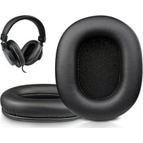 SOULWIT Earpads Replacement for M-Audio HDH40 Headphones, Ear Pads Cushions with Soft Protein Leather and High-Density Foam - Black