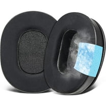 SOULWIT Earpads Replacement for Sony MDR NC8/MDRNC8 Headphones, Ear Pads Cushions with Ice Silk Fabric, High-Density Foam - Black