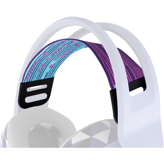 SOULWIT Flexible Fabric Replacement Headband for Logitech G733/G535/G335 Gaming Headset, Headphones Replacement Band, Headstrap Head Cushion Pad Repair Part - Pink Point