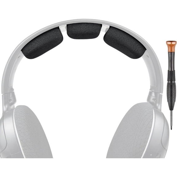 SOULWIT Headband Pad Cushion Cover for Sennheiser HDR120(HDR 120II/RS120/TR120), HDR130(HDR 130/RS130/TR130)/HDR135(HDR 135/RS135/TR135) Headphones, Replacement Headstrap Repair Part - Black